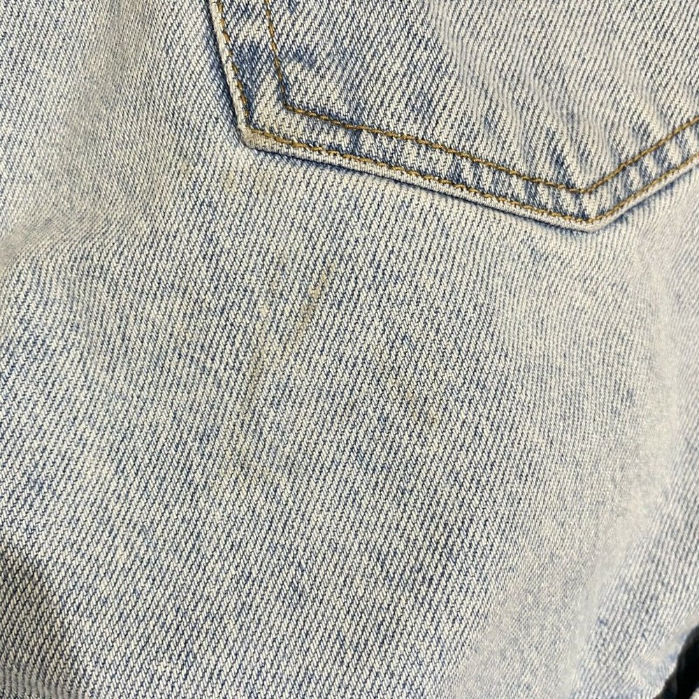 Vintage 90s Calvin Klein Light Blue Denim Jean Shorts - Picture 4 of 7
